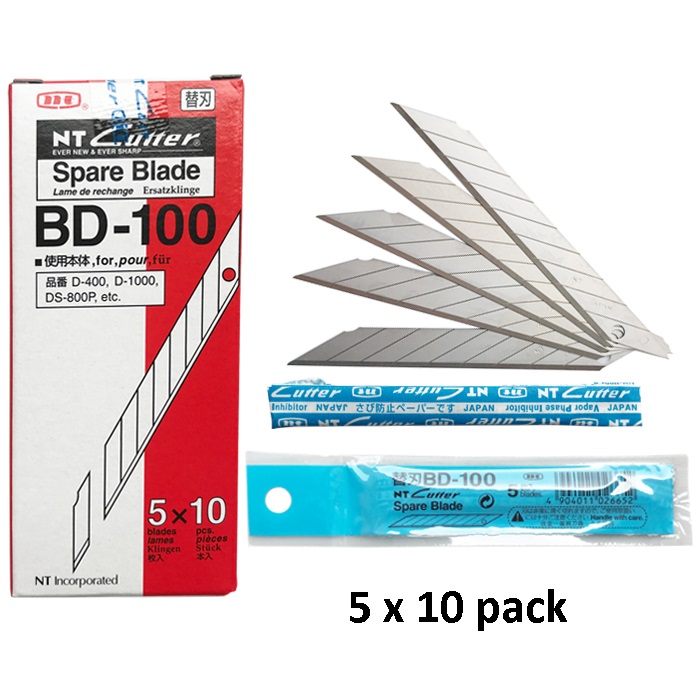 NT cutter BD100 30° 10 x 5 pack (50pack) Wickedfolie.nl